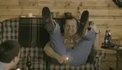Man lights firecracker between legs
