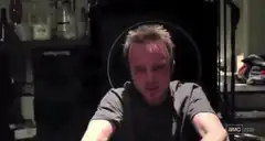 Walter White clapping in the lab