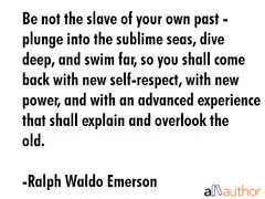 Ralph Waldo Emerson quote about the past