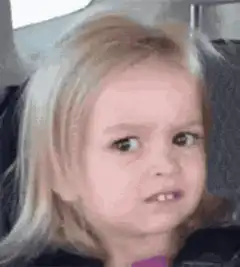 suspicious looking blonde girl