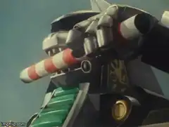 Gundam smokes a cigarette