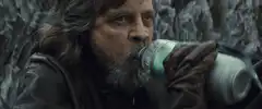 Luke Skywalker drinking water
