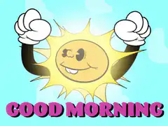 Cartoon Sun Good Morning