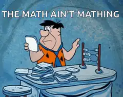 Flintstone Math Ain't Mething