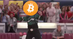 Bitcoin Head Dancing in Bowling Alley
