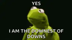 Kermit the Frog Yes I Am the Downest of Downs