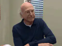 Larry David skeptical face