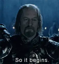 So it begins