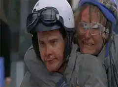 Jim Carrey and Jeff Daniels in Dumb and Dumber