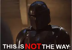 The Mandalorian This Is Not The Way