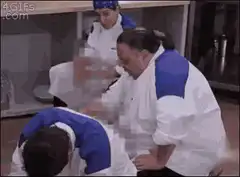 Gordon Ramsay slapping chefs
