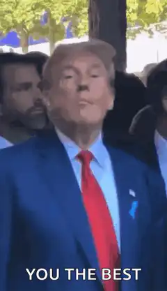 Donald Trump pointing You The Best