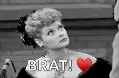 Lucille Ball Brat Heart