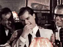Ray Liotta laughing hysterically