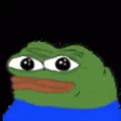 Pepe the Frog looking down