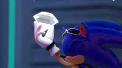Sonic the Hedgehog collecting Chaos Emeralds