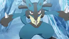 Lucario Aura Sphere attack