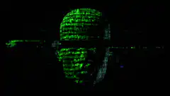 Matrix-style green code head