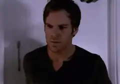 Michael C. Hall confused then smiles