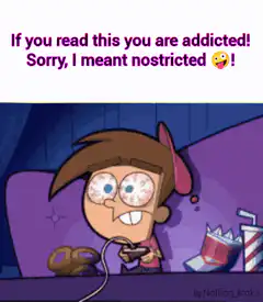 Timmy Turner addicted to video games