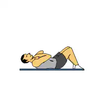 Man doing sit-ups on a mat