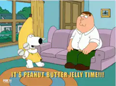 Brian Griffin in banana costume