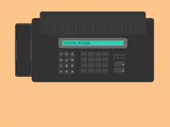 fax machine printing transfer request