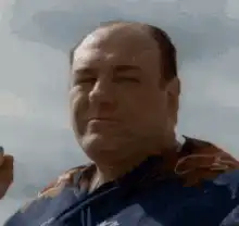 Tony Soprano smirking and talking