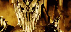 Sauron helmet close up