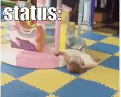 Toddler tantrum on floor