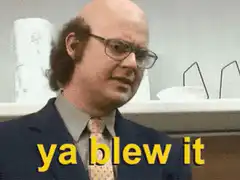 Dwight Schrute ya blew it