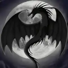 Black Dragon Moon Yin Yang