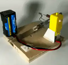 soldering iron held by servo motor