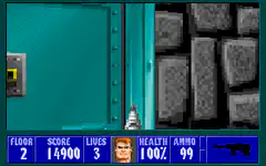 Wolfenstein 3D first person shooter gameplay