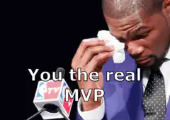 Kevin Durant crying You the real MVP