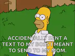 Homer Simpson sinks into ground