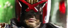 Judge Dredd helmet close-up