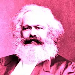 Karl Marx color changing portrait