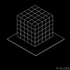 wireframe cube slicing animation