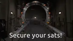 Stargate portal opens with soldiers