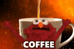 Elmo Coffee Explosion