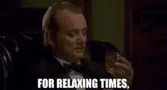 Jack Nicholson relaxing with a drink