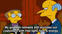 Mr. Burns blocks out the sun