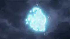 anime energy blast destroys mountain