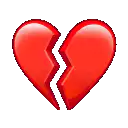 Broken heart emoji