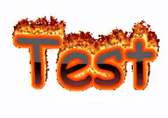Burning Test text