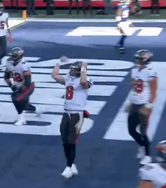 Tom Brady celebrating touchdown