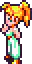 Pixel Art Girl with Blonde Hair
