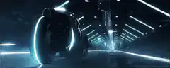 Tron Light Cycle in Tunnel