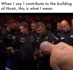 Nostr guy gets shirt in UFC